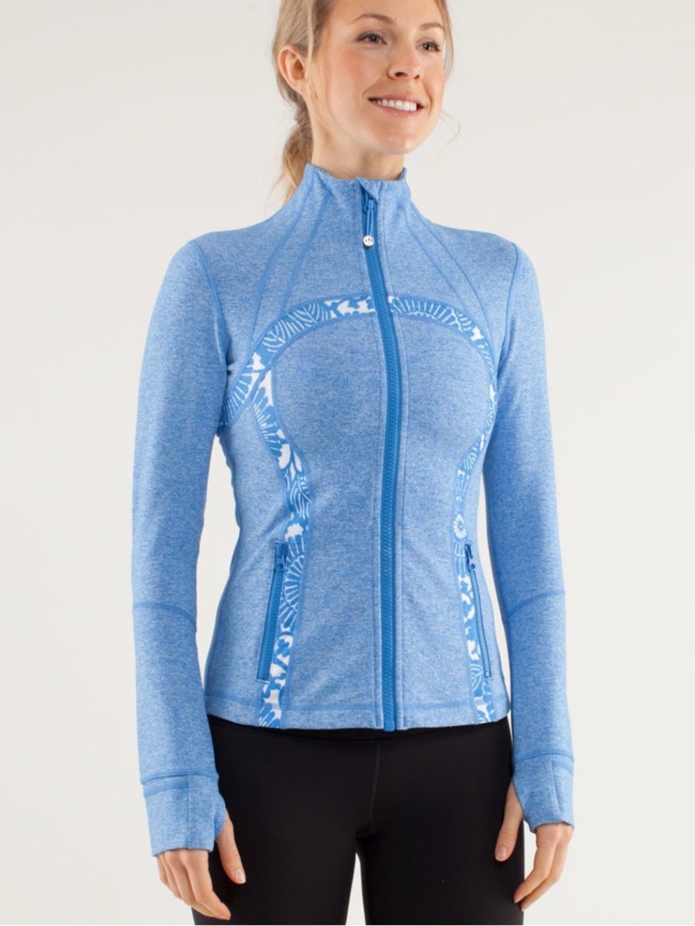 Lululemon Define Jacket Porcelaine Beachy Floral Y2K Running Full Zip Womens 4